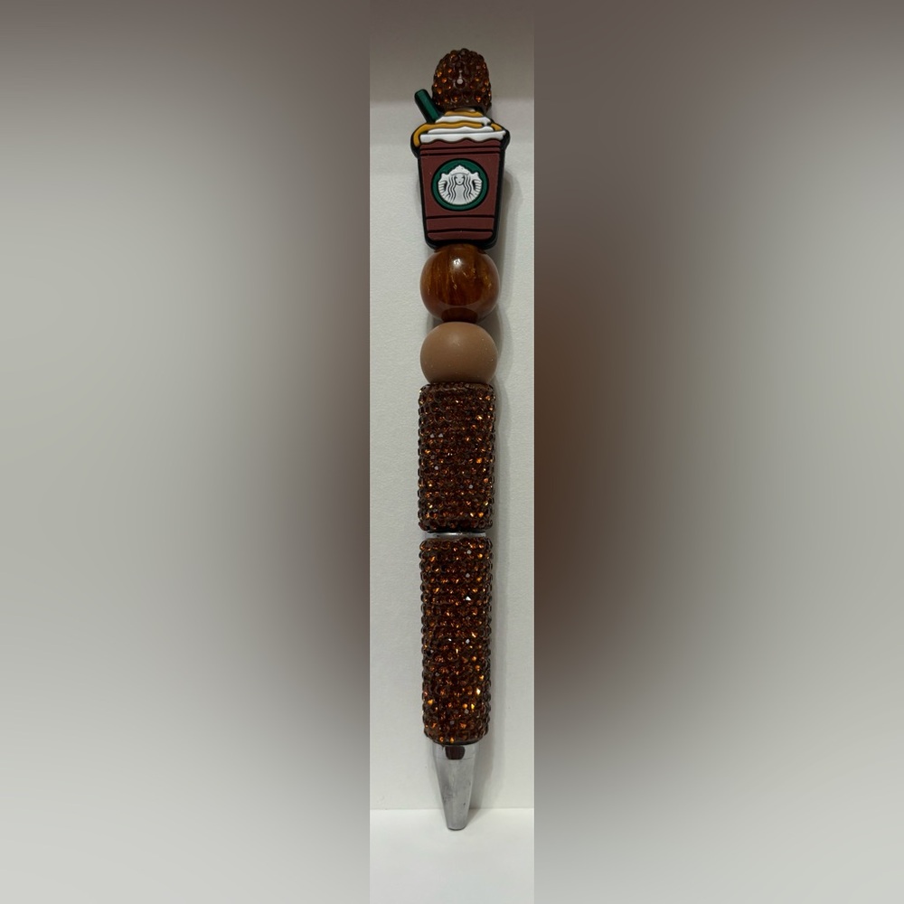 Brown Rhinestone pen